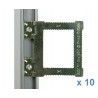 Colgador regulable para marcos de aluminio. 10 ud