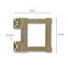 Colgador regulable para marcos de aluminio. 10 ud