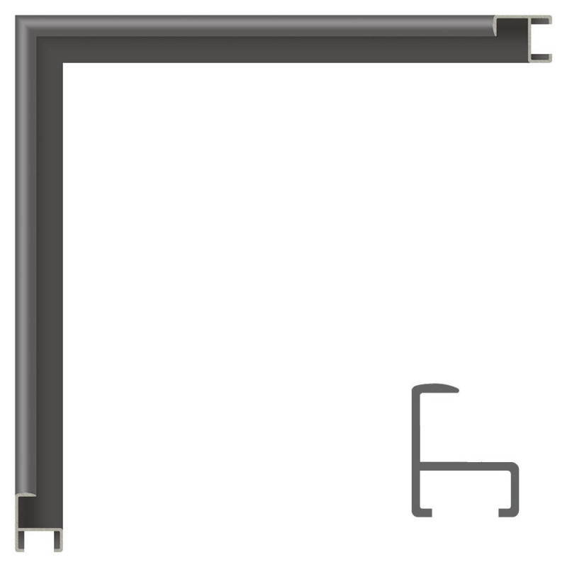 Marco de aluminio GRIS OSCURO