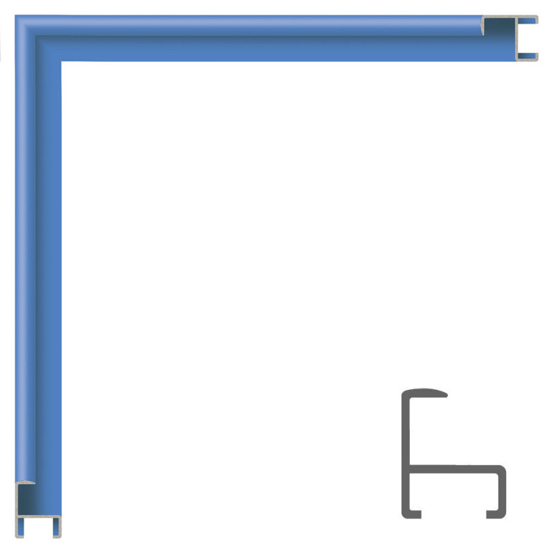 Marco de aluminio AZUL