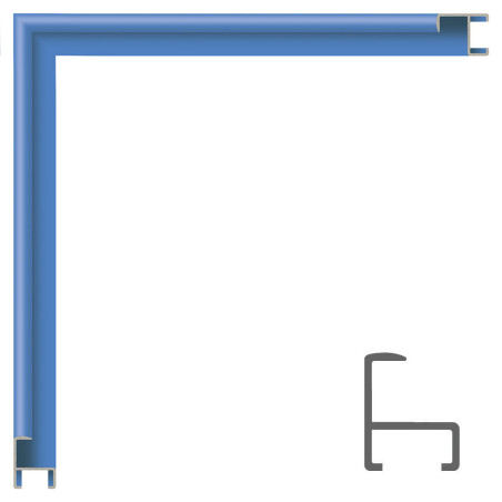 Marco de aluminio AZUL