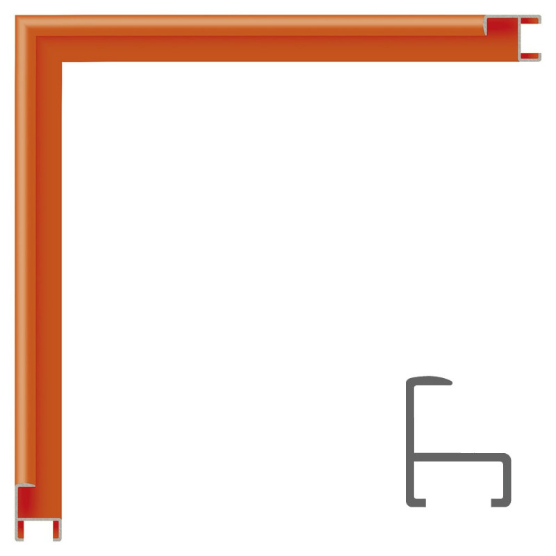 Marco de aluminio NARANJA