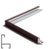 copy of Marco de aluminio arquitecto. CHAPADO EN WENGUE