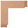 Marco de 50x20 mm en HAYA maciza vaporizada.