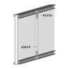 TRAVESAÑO PARA MOLDURAS DE ALUMINIO