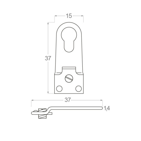 Colgador para marcos de aluminio marca AMS