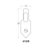 Colgador para marcos de aluminio marca AMS