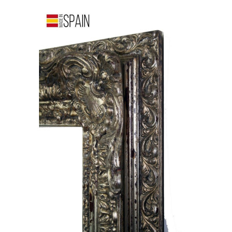 Marco de estilo PLATA QUEMADA artesano. E14.2L