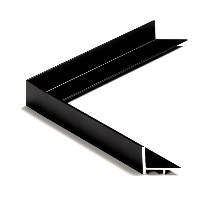 Personalizado: Marco de aluminio FLOAT NEGRO MATE. Med. 30cm x 40cm. -  (incluye 4 palos y kit de montaje)