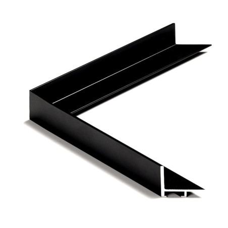 Personalizado: Marco de aluminio FLOAT NEGRO MATE. Med. 30cm x 40cm. -  (incluye 4 palos y kit de montaje)