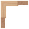 Marco de 33x70 mm en HAYA maciza vaporizada.
