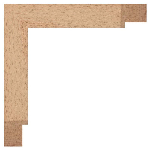 Marco de 30x33 mm en HAYA maciza vaporizada.