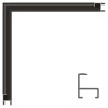 Personalizado: Marco de aluminio NEGRO MATE. Med. 30cm x 40cm. - Frontal: Arraglass 1.5 mm antireflex.
