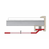 Colgador regulable para marcos de aluminio. 10 ud
