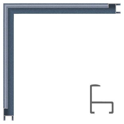 Personalizado: Marco de aluminio. COBALTO OXIRON. Med. 50cm x 70.2cm. -  (incluye 4 palos y kit de montaje)