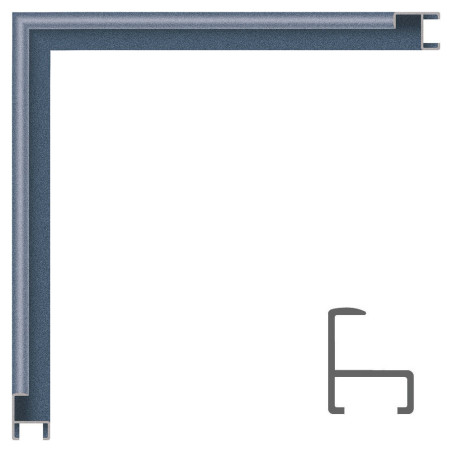 Personalizado: Marco de aluminio. COBALTO OXIRON. Med. 50cm x 70.2cm. -  (incluye 4 palos y kit de montaje)