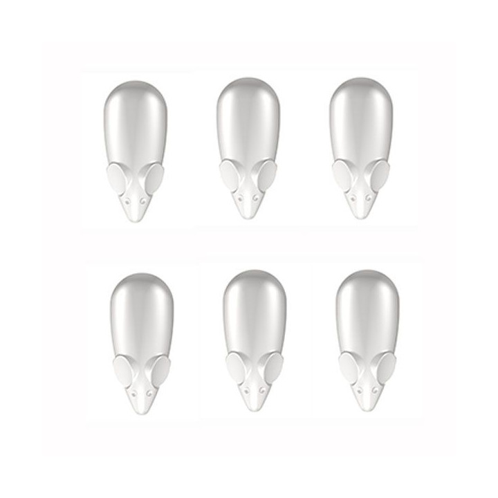 Ratones magnéticos blancos