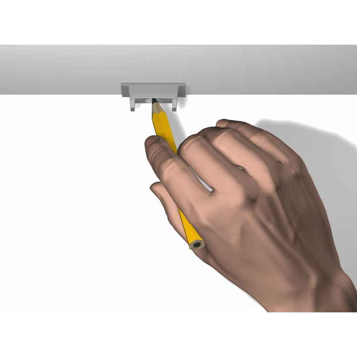 Guía para colgar cuadros del techo Newly R40 200 cm. Blanco.