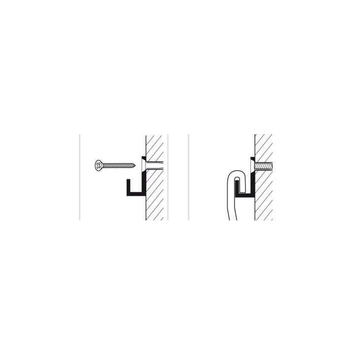 Sistema para colgar cuadros Classic Rail BLANCO 200 cm