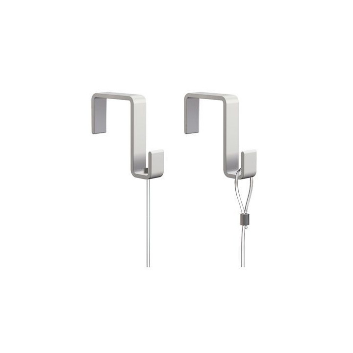 COLGADOR DE PARED BLANCO 31 mm