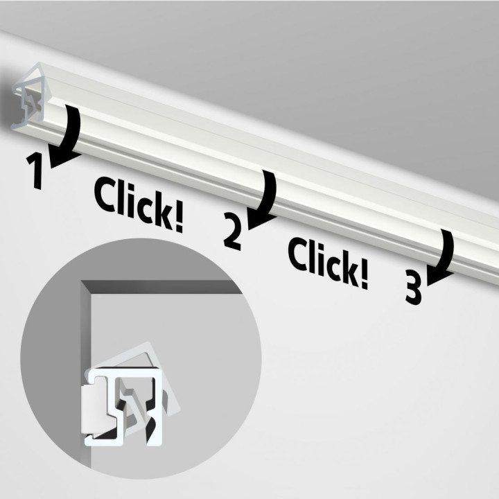guia contour blanca para colgar cuadros