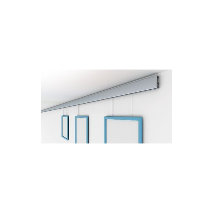Guía para colgar cuadros ClickRail plata