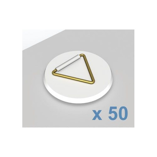 Gancho plástico adhesivo Ø 30 mm. 50 ud.