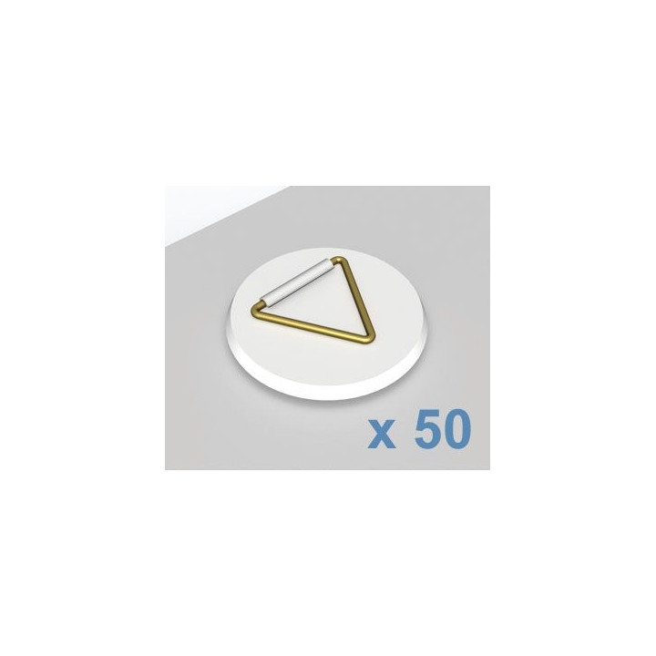 Gancho plástico adhesivo Ø 30 mm. 50 ud.