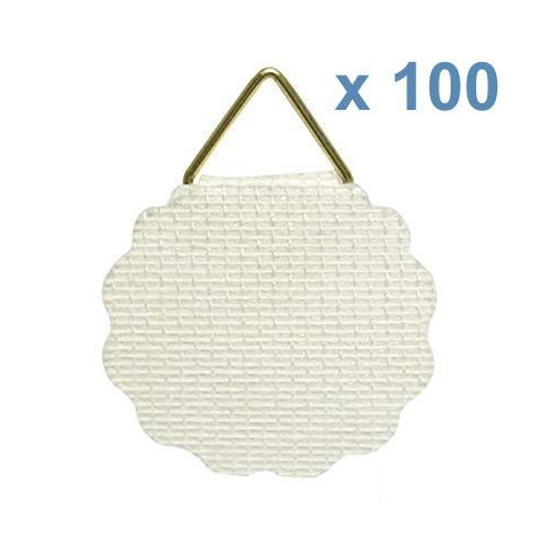 Colgador de tela engomado Ø 30 mm. 100 ud.