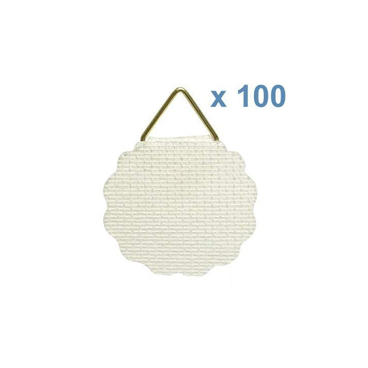 Colgador de tela engomado Ø 30 mm. 100 ud.