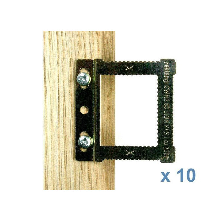 Colgador regulable para marcos de madera. 10 ud