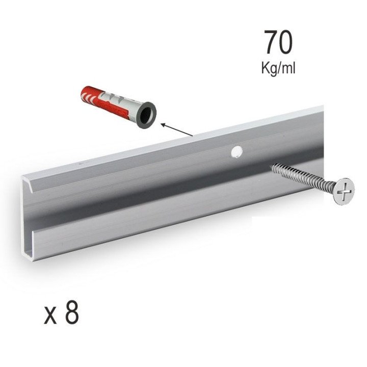Guía MAX PRO para varillas plata 200 cm