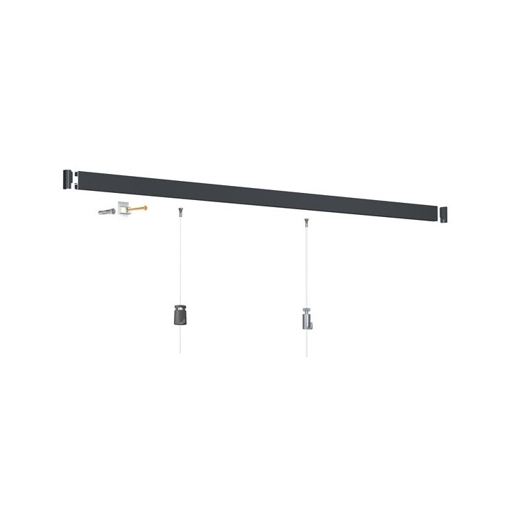 Guía para colgar cuadros ClickRail NEGRO