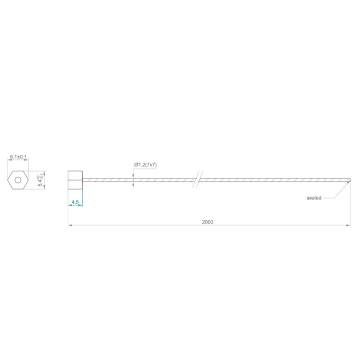 Colgar cuadros con Cable nylon con tope invisible. 150 cm