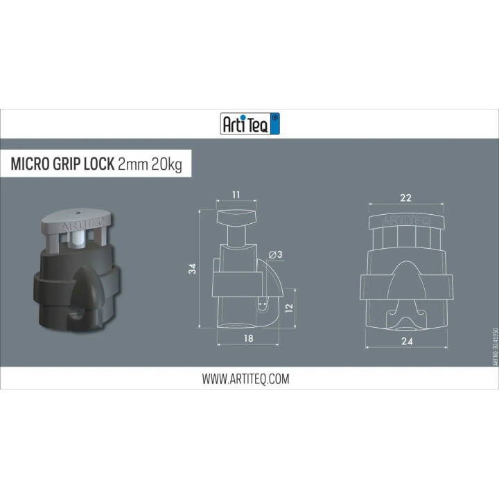 artiteq gancho microgrip max security