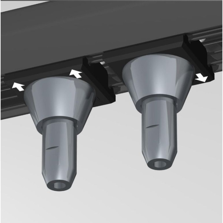 Set de conectores para carpetas LED.