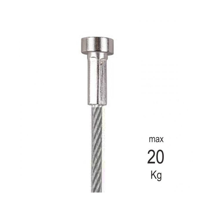 Cable de acero con tope invisible