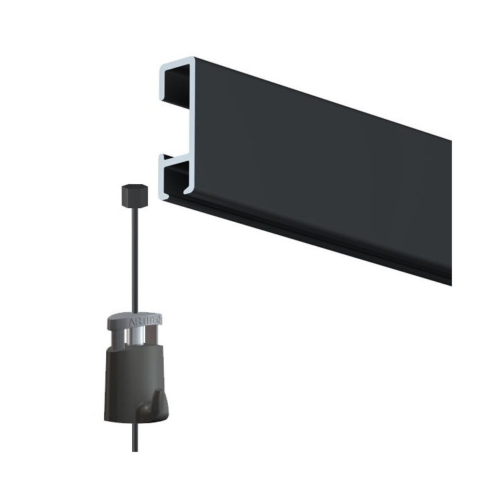 Guía para colgar cuadros ClickRail NEGRO
