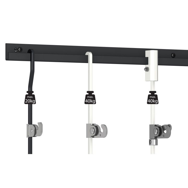 Guía para colgar cuadros Classic Rail PRO BLANCO 200 cm
