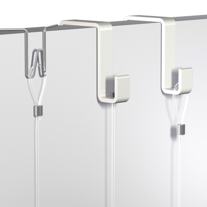 COLGADOR DE PARED BLANCO 31 mm