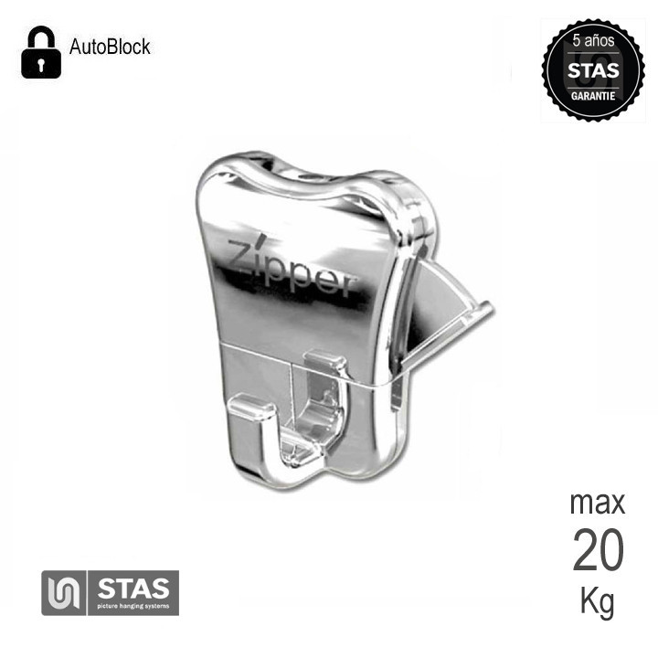 Gancho para colgar cuadros ZIPPER. 20 Kg