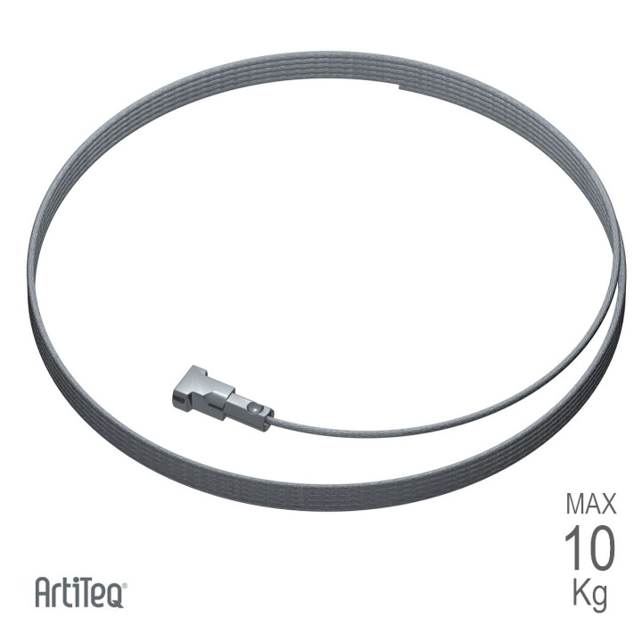 Cable ACERO TWISTER MICRO 200 cm para colgar cuadros