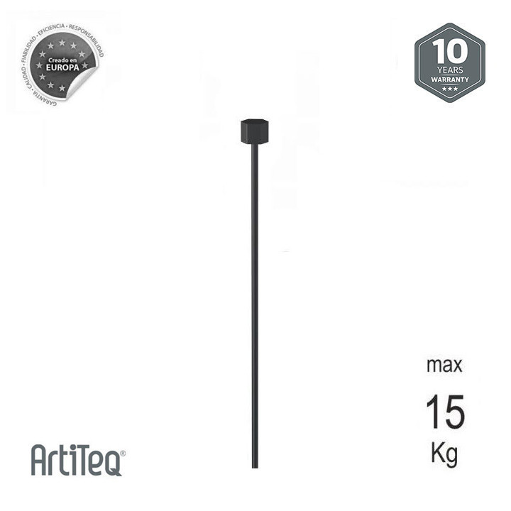 Cable negro con tope invisible
