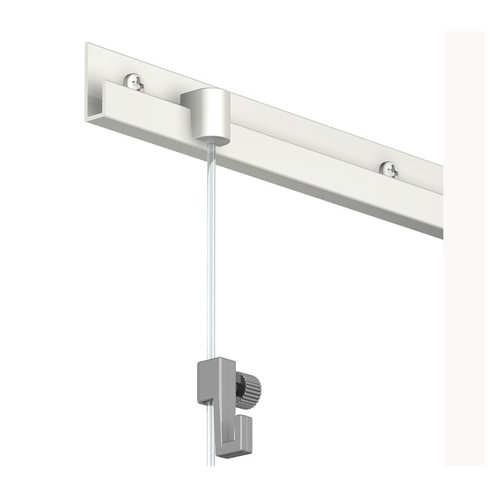kit ClassicRail blanco para colgar cuadros sin taladrar