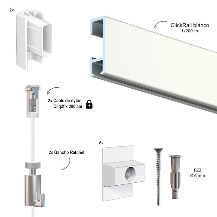 kit de pared con imprimacion nylon para colgar cuadros