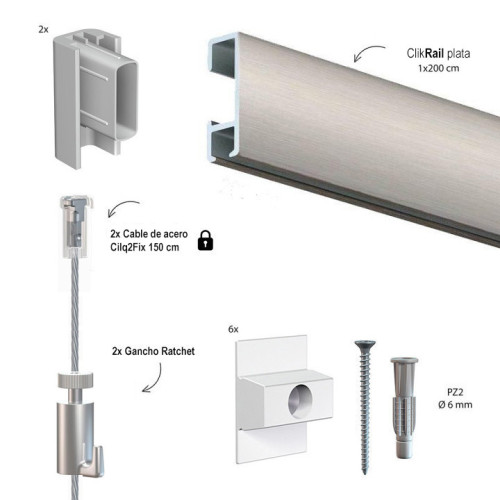 kit artiteq acero ratchet para colgar cuadros
