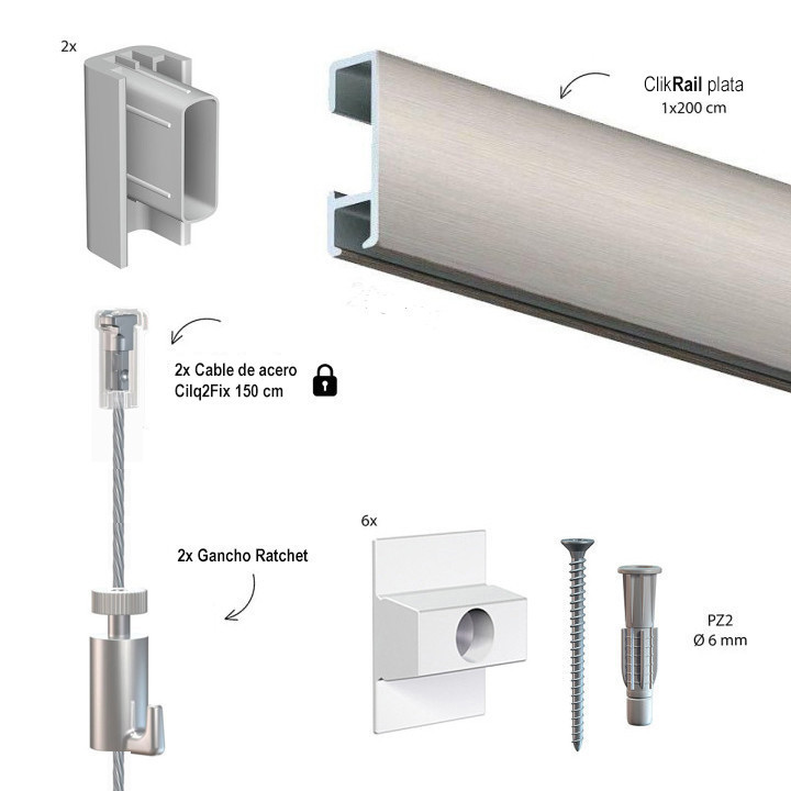 kit artiteq acero ratchet para colgar cuadros