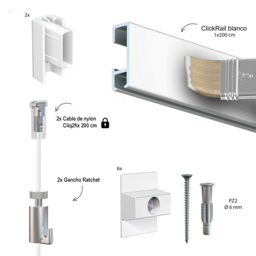 Sistemas para colgar cuadros en la pared