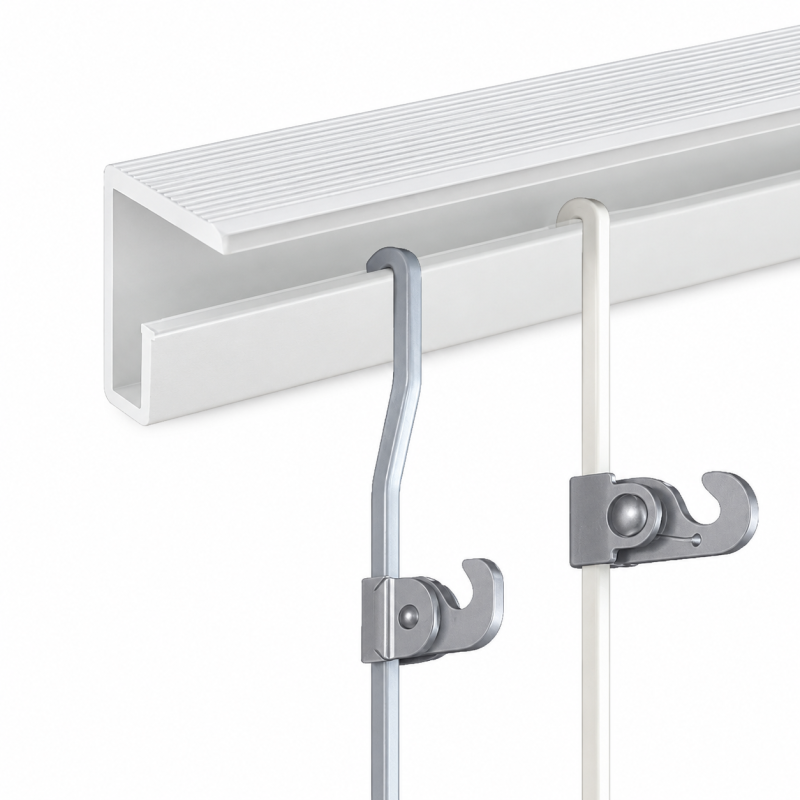 Guía para colgar cuadros TopMax 200cm blanca
