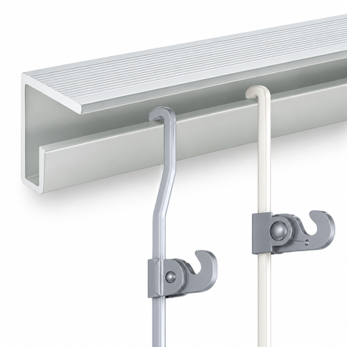 Guía para colgar cuadros del techo TopMax PRO plata 200 cm